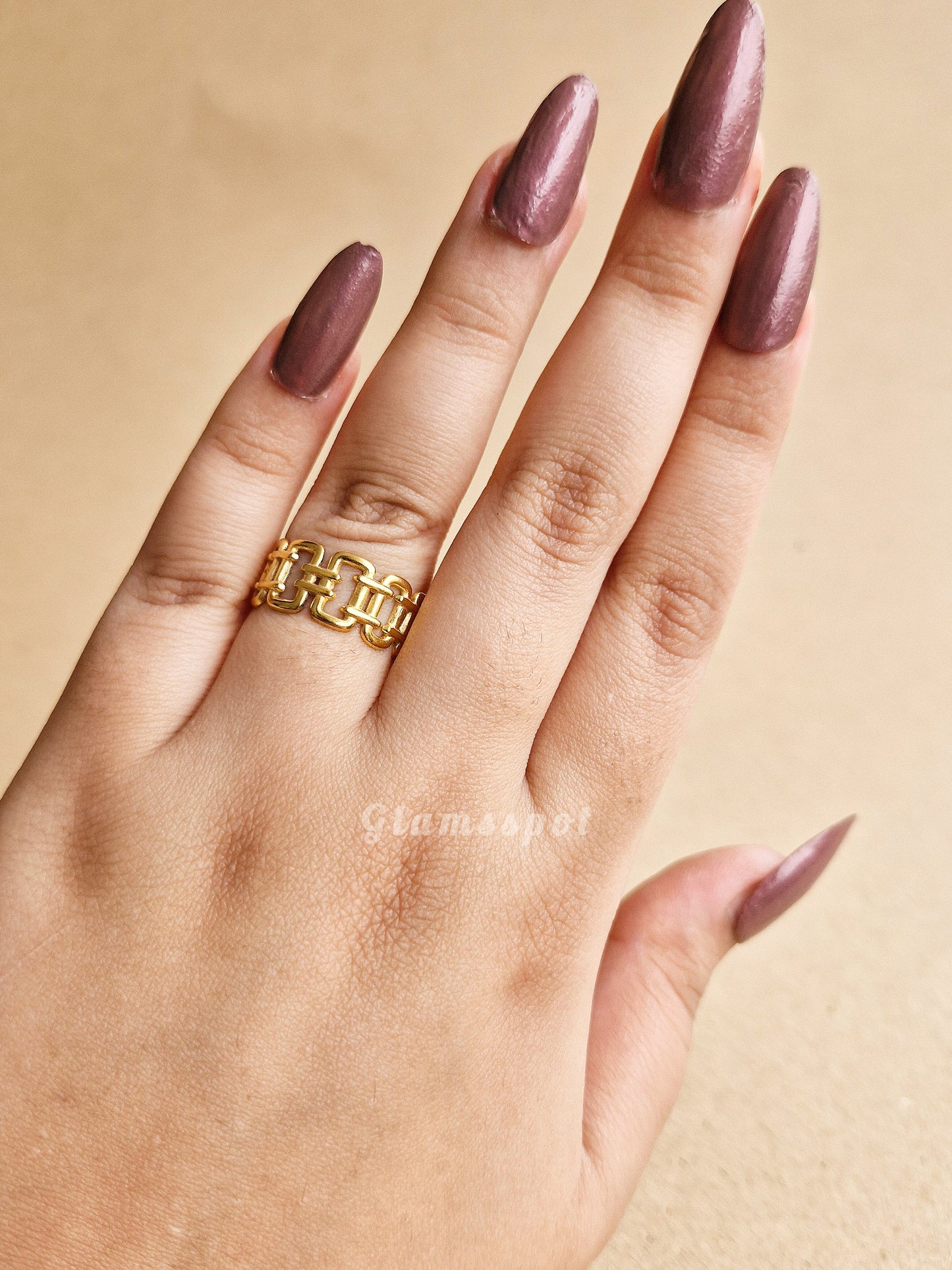 Tiffany Inspired Gold Ring