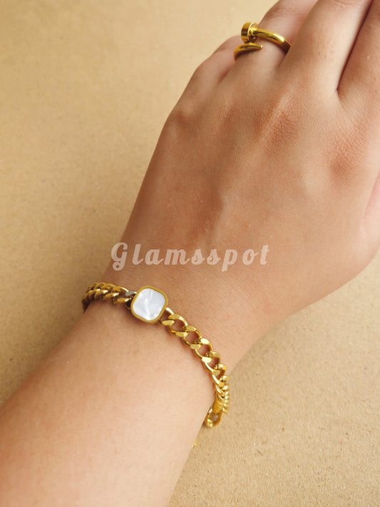 White Stone Bracelet