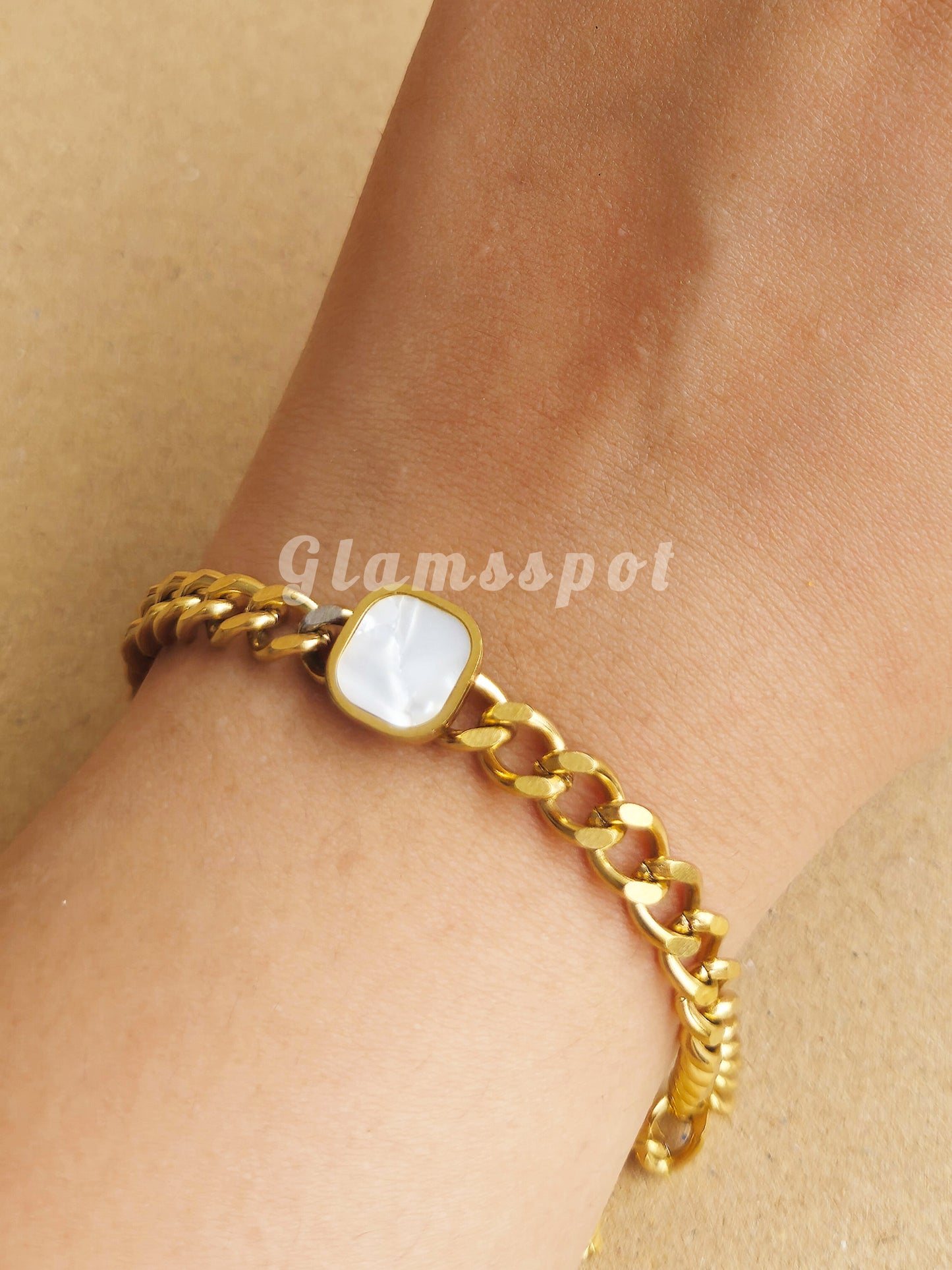 White Stone Bracelet