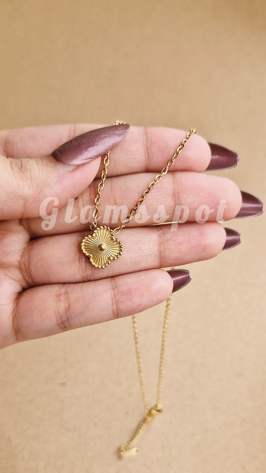 Golden Clover Pendant