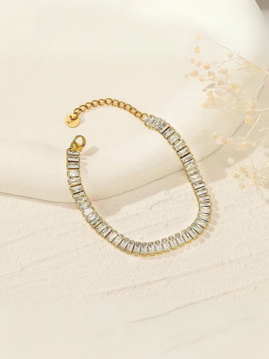 Golden Tennis Bracelet