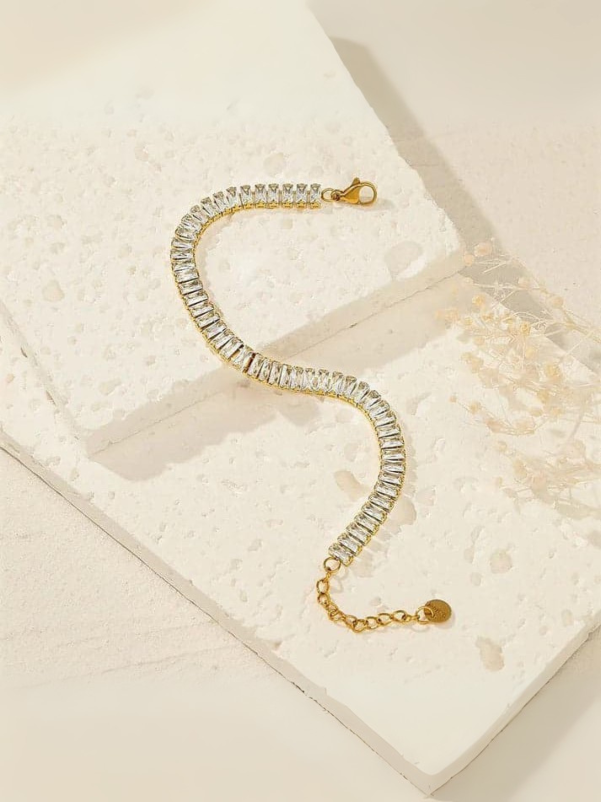Golden Tennis Bracelet
