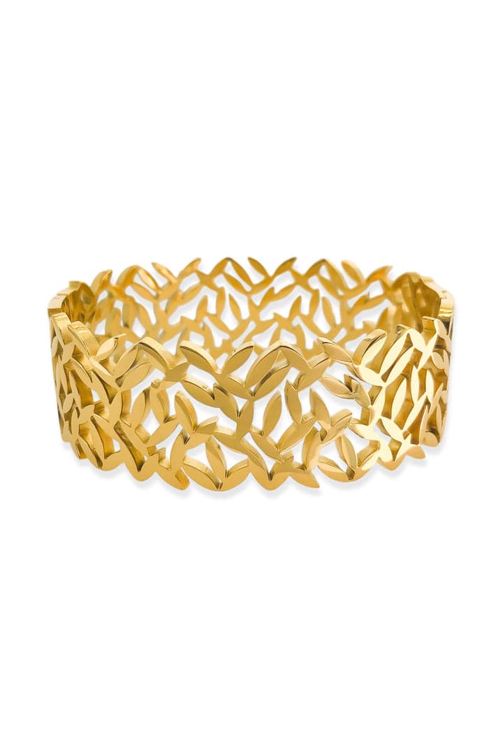 Leaf Wide Bangle