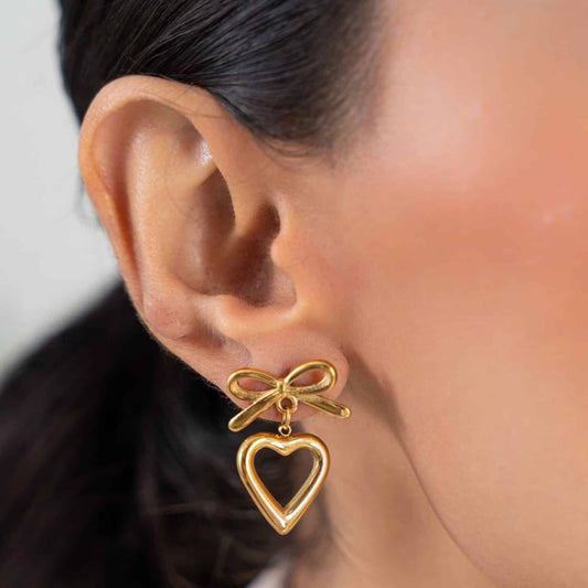 Bow Heart Earing 2.0