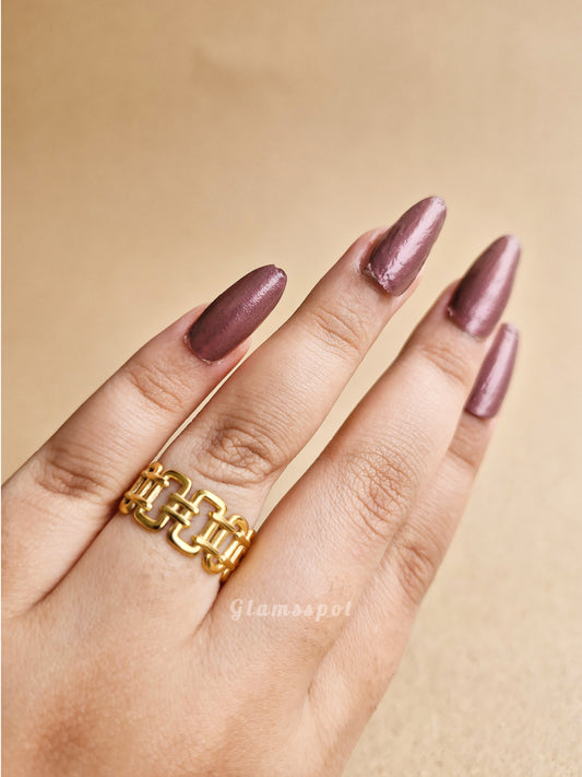 Tiffany Inspired Gold Ring