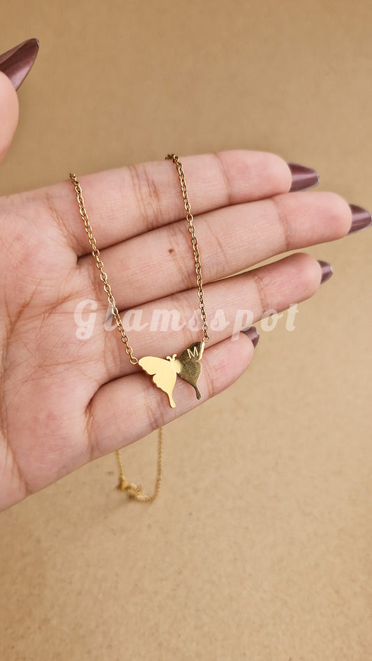 Butterfly Gold Necklace