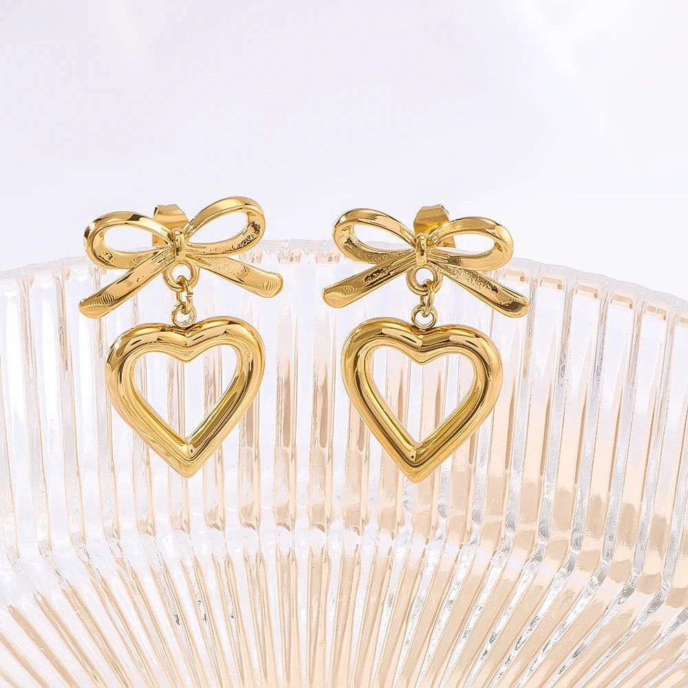 Bow Heart Earing 2.0