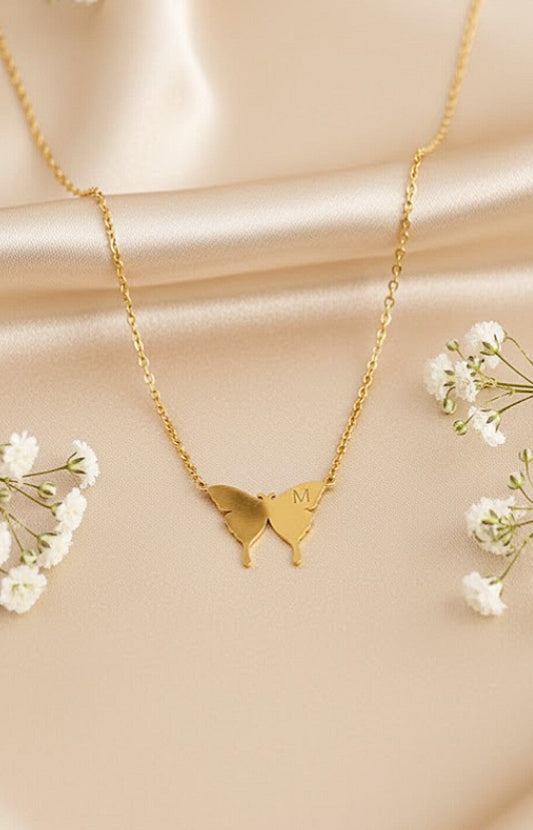 Butterfly Gold Necklace